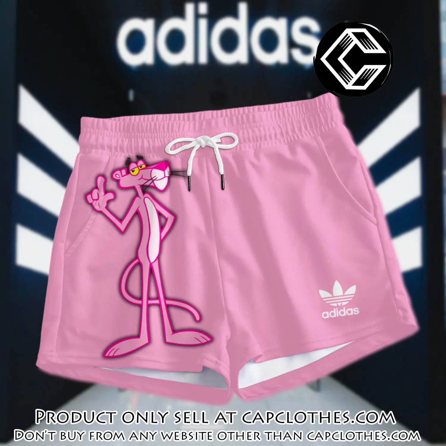 Premium pink panther in adidas women shorts lady beach shorts wms1070 cc1930764